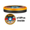 Abrasive metal cutting disc 10pc MCD121155
