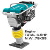 Gasoline tamping rammer TP880-1